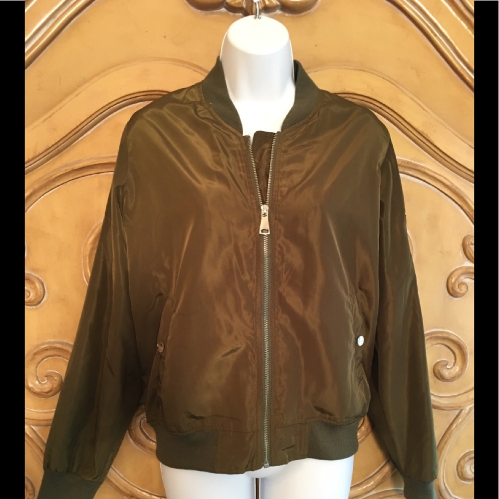 Acemi Olive Satin utility jacket